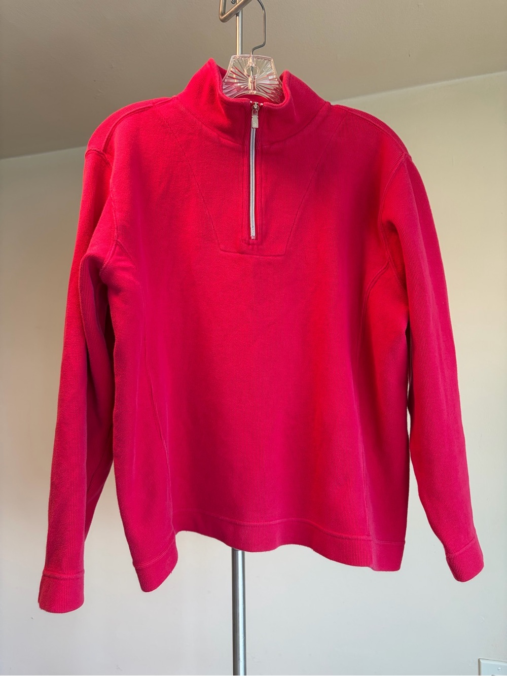 Tommy Bahama Aruba Half-Zip Pullover Sweatshirt - Aruba Pink - Size M (8-10)